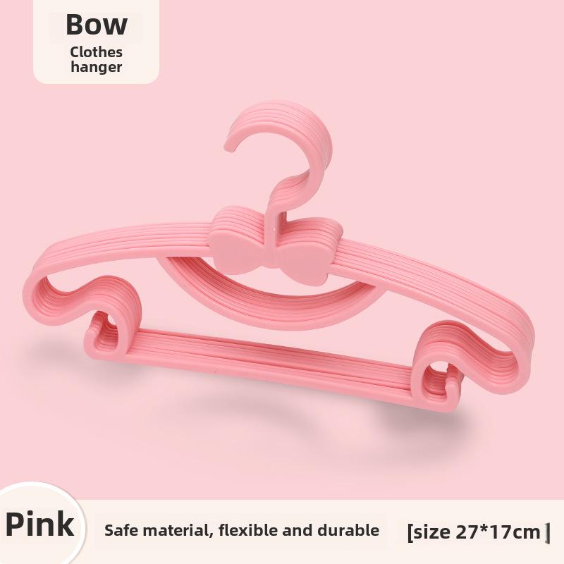 

Пластиковая вешалка для детской одежды с бантом - прочная для домашнего использования