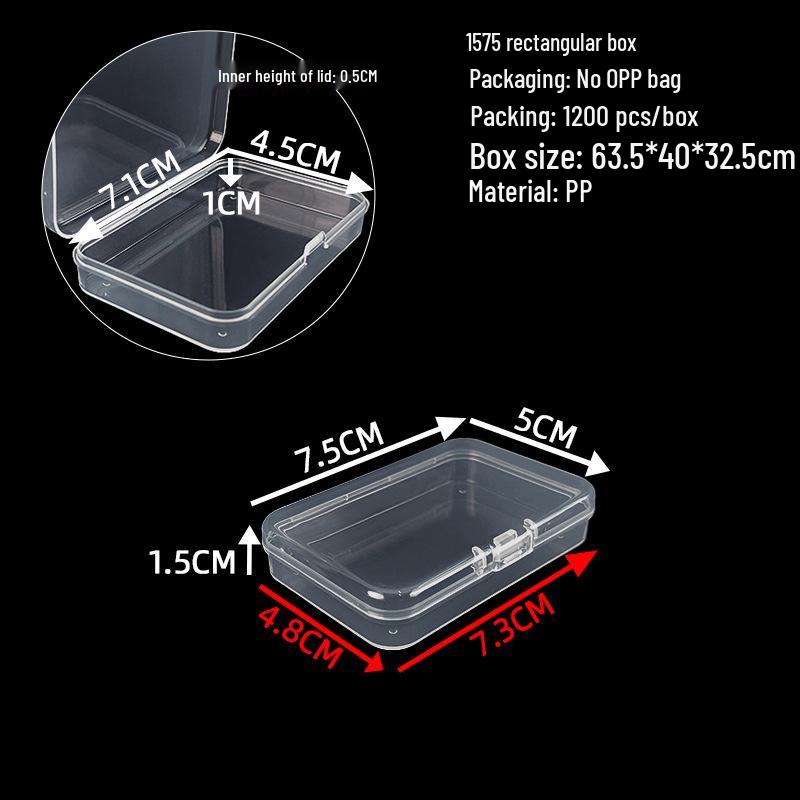 Cutie de depozitare și afișare pentru feronerie din plastic transparent