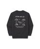 Snow Peak Graphic Sweatshirt and Dark Size M GS-S25FMFHT62, Men's Women's Sweatshirt, Charcoal,