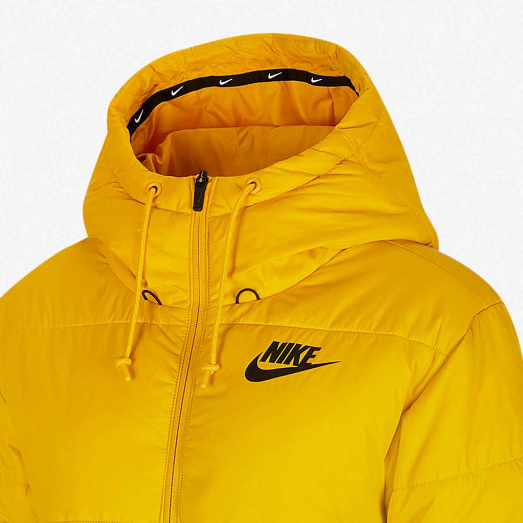 Nike Synthetic Fill Hooded Cotton Jacket Women Jackets Dark-Sulfur CV8671-743