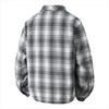 Men's Spring Plaid Youth Fashion Loose Stand Collar Long Sleeve Shirt