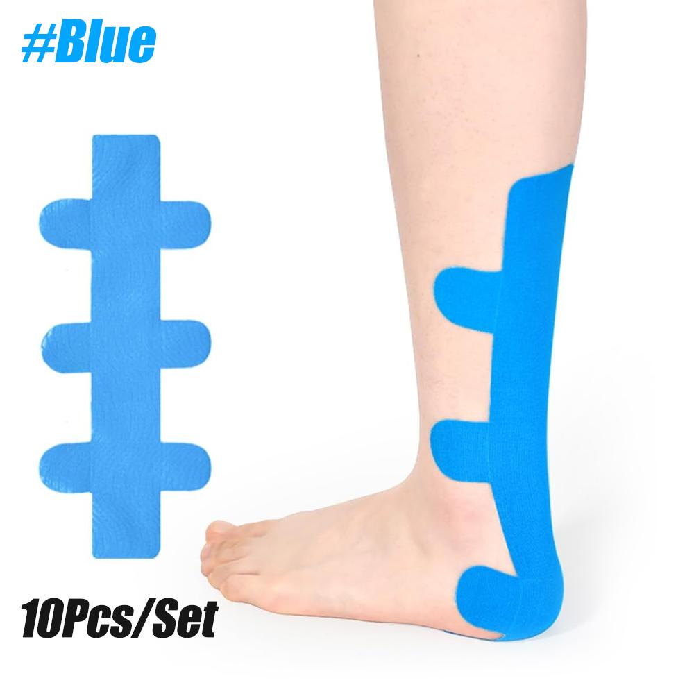 

Durable And Safe 10 Pcs Kinesiology Tape - Waterproof Breathable Elastic Sports Tape For Muscle Support Knee Pain Relief Injury Prevention (S