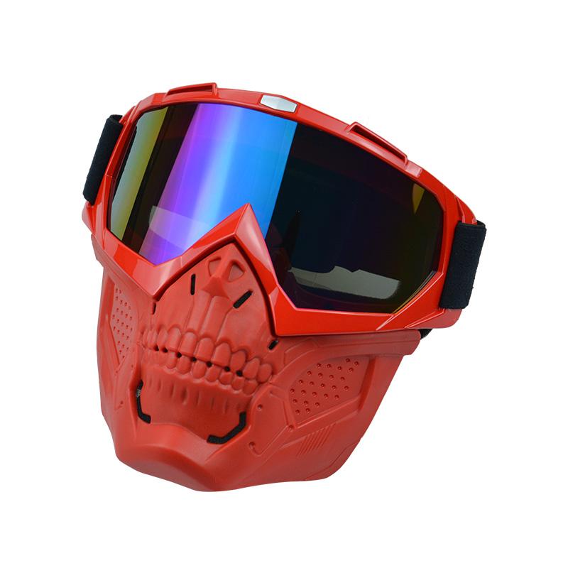 Anlorr Motorcycle Goggles Windproof Tactical Mask Dustproof Goggles With Face Protection Shield Mask