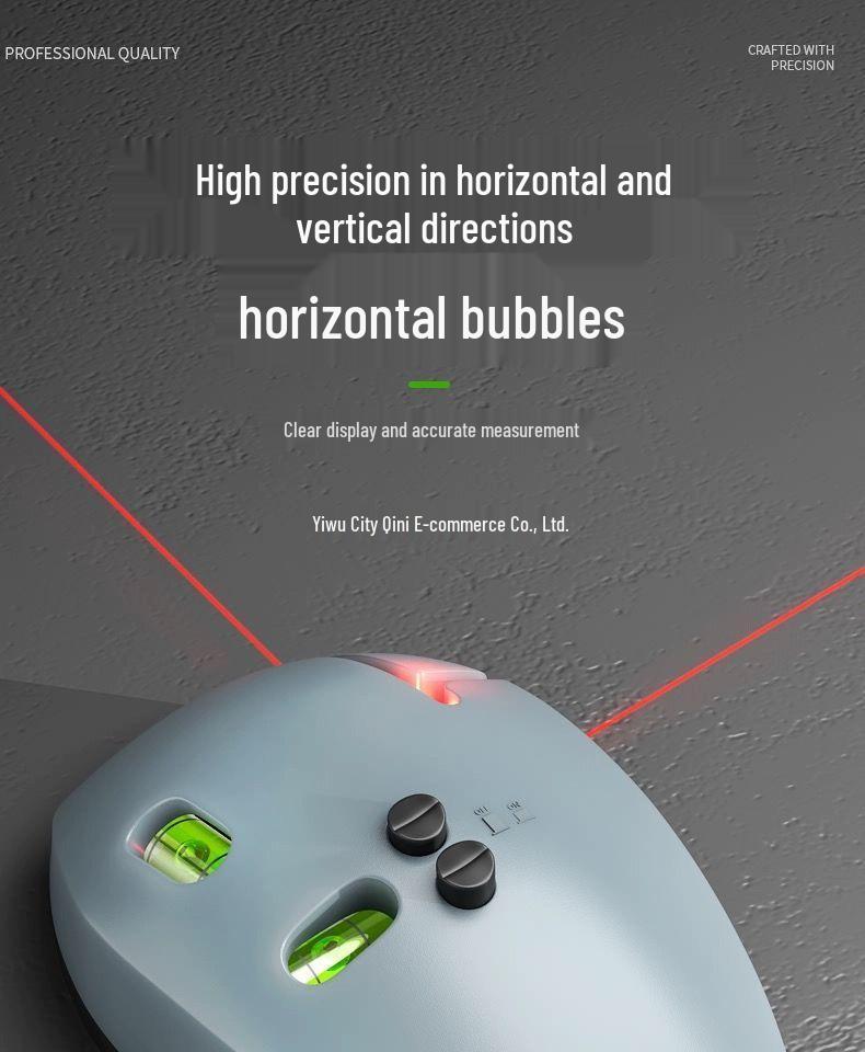 High-Precision Electronic Laser Right Angle Level with Infrared Marker