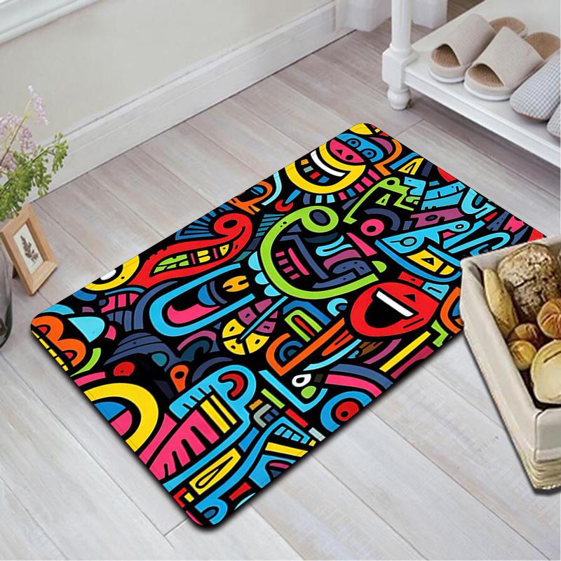 Fun Colorful Style Rug Floor Mat for Living Room or Bedroom Soft and Comfortable Carpet a Gift for Birthday and Holiday.ZFF0913444