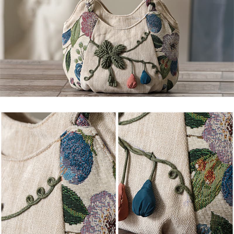 Bohemian Handmade Flower Handbag