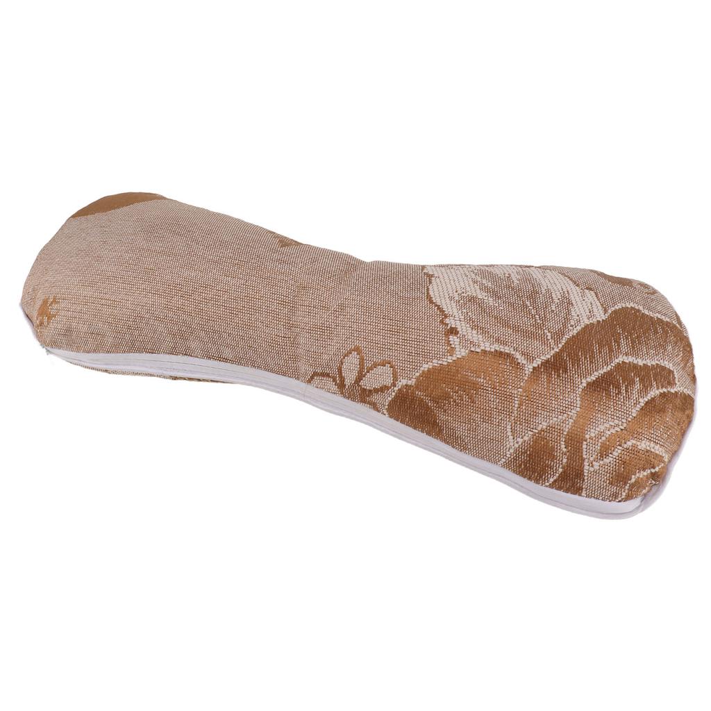 Wormwood Pillow Bone Shaped Reduce Fatigue Promote Circulation Detachable Cleansing Neck Cervical Pillow Coffee Color
