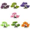 Artificial Plants Bonsai Small Tree Pot Fake Plant Flowers Potted Ornaments For Home Wedding Festival Decoration Accessories