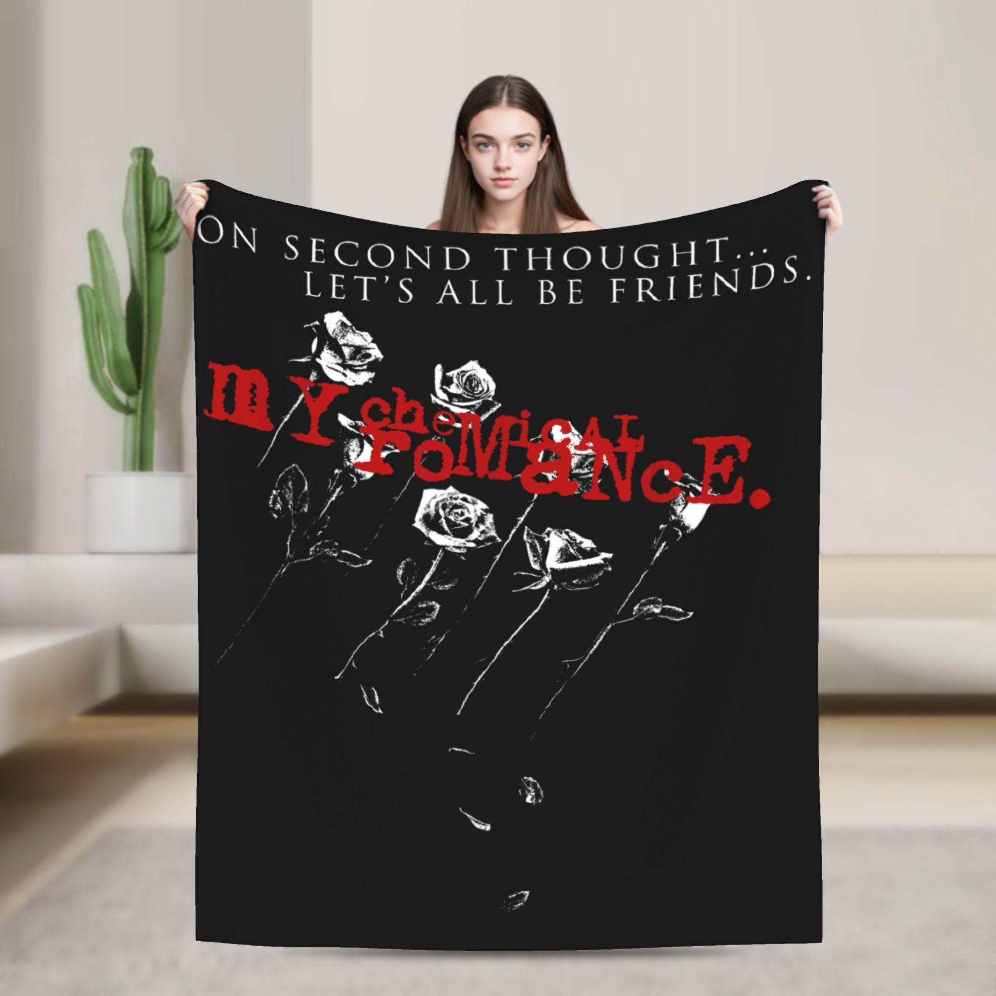 

I m Not Ok My Chemical Romance Blanket Decorative Flannel Throw Blanket For Couch Bed Super Warm Custom Quality Bedspread Gift 75x90cm