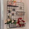 Wall-Mounted Grid Mesh Storage Rack - Indoor Hanging Net & Pet Wire Fence