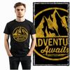 Coolmind YA002 100% Cotton 100% Cotton Short Sleeve Adventure Print Men T Shirt Exclusive Graphic Big Size Men Tshirt Cool Tees