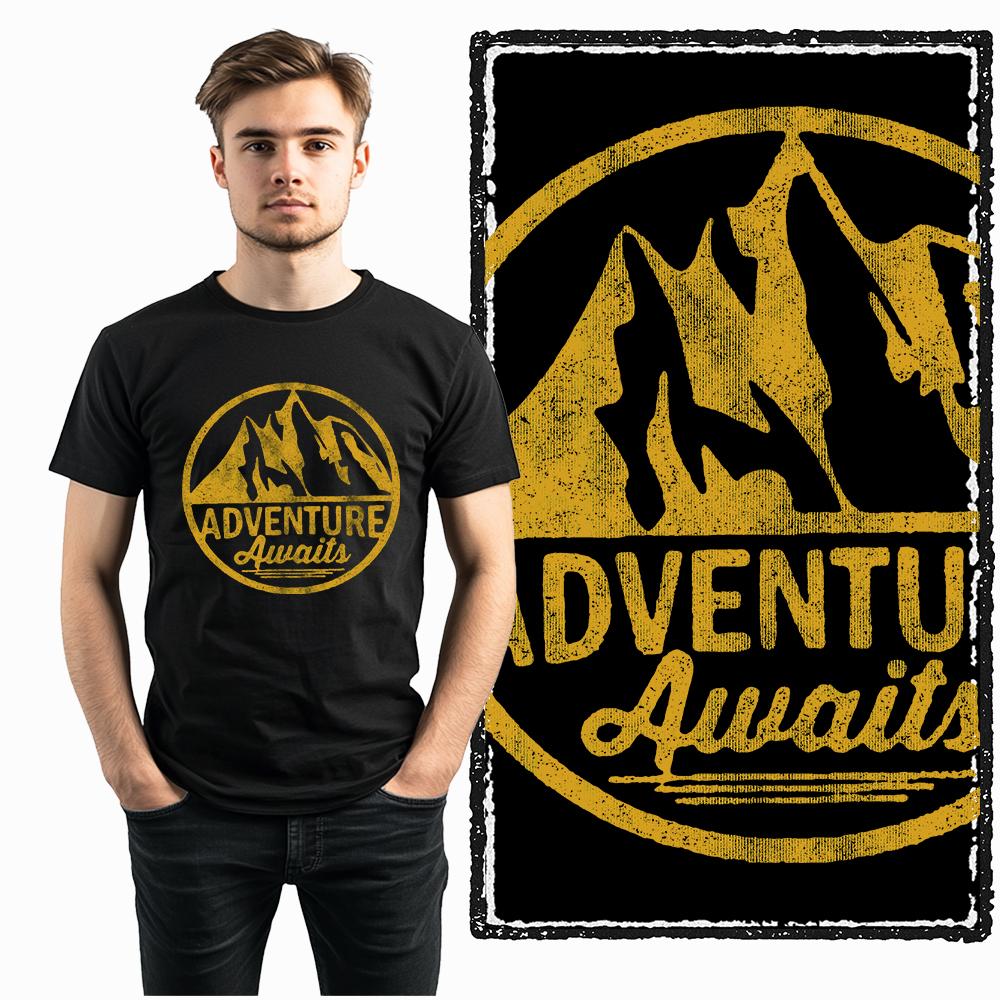 Coolmind YA002 100% Cotton 100% Cotton Short Sleeve Adventure Print Men T Shirt Exclusive Graphic Big Size Men Tshirt Cool Tees