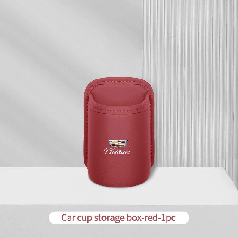 For Cadillac XT5 XT6 XTS ATS BLS CT4 CT5 SLS SRX CTS ESCALADE Car Logo Water Cup Box Car Door Wall Mounted Storage Accessories