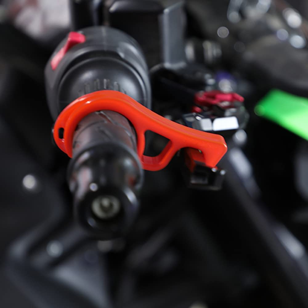 ZHUOYUE Front Brake Lock for Motorcycles Simple Parking Brake, Prevents Fall When Parking on Sloped Lands, Color: Orange, Total: 2