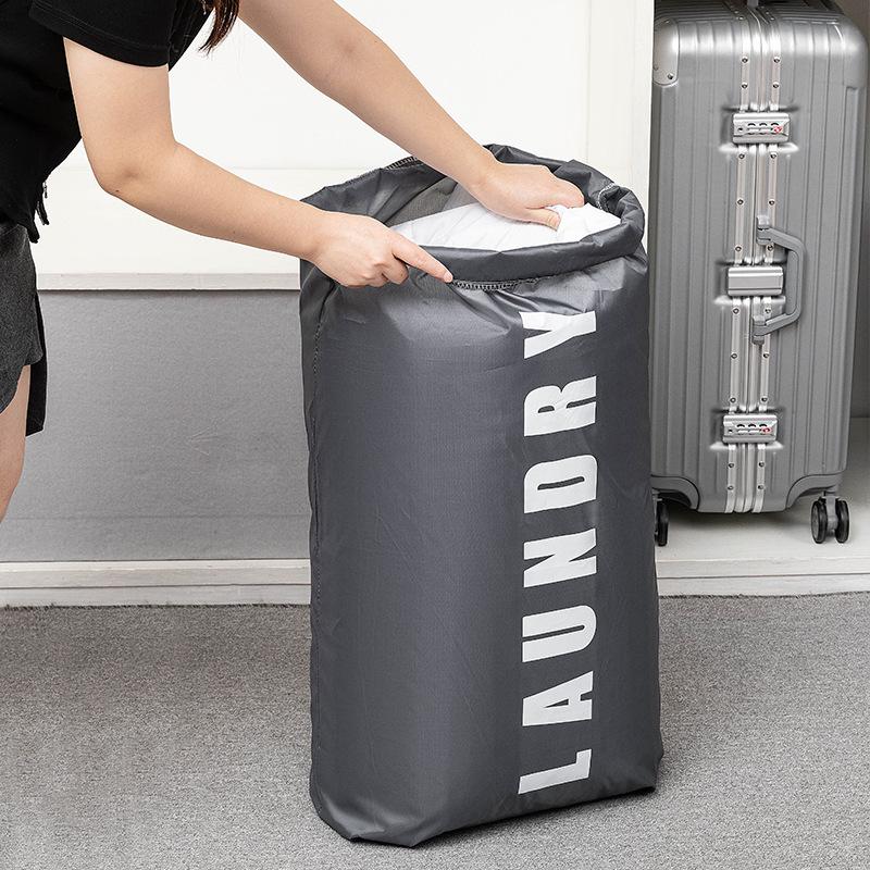 Large Capacity Waterproof Drawstring Laundry Bag for Clothes and Quilts