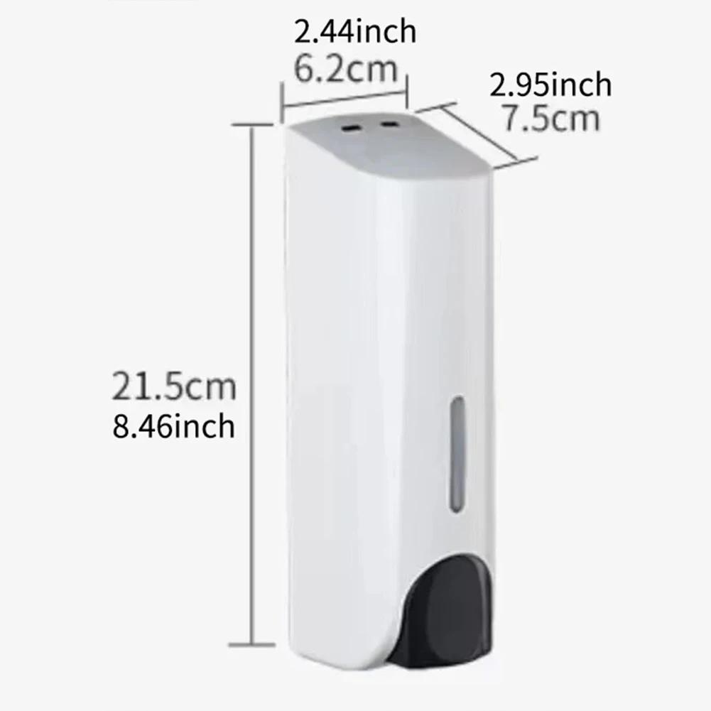 350ML Shower Bath Shampoo Dispenser Waterproof Shower Gel Lotion Soap Dispenser Wall Mount Refillable for Home Hotel Restaurant