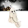 Halloween Ghost Walking Dog Statue Funny Ghost Walking His Ghost Dog Halloween Ghost Dog Statues Halloween Tabletop Decoration