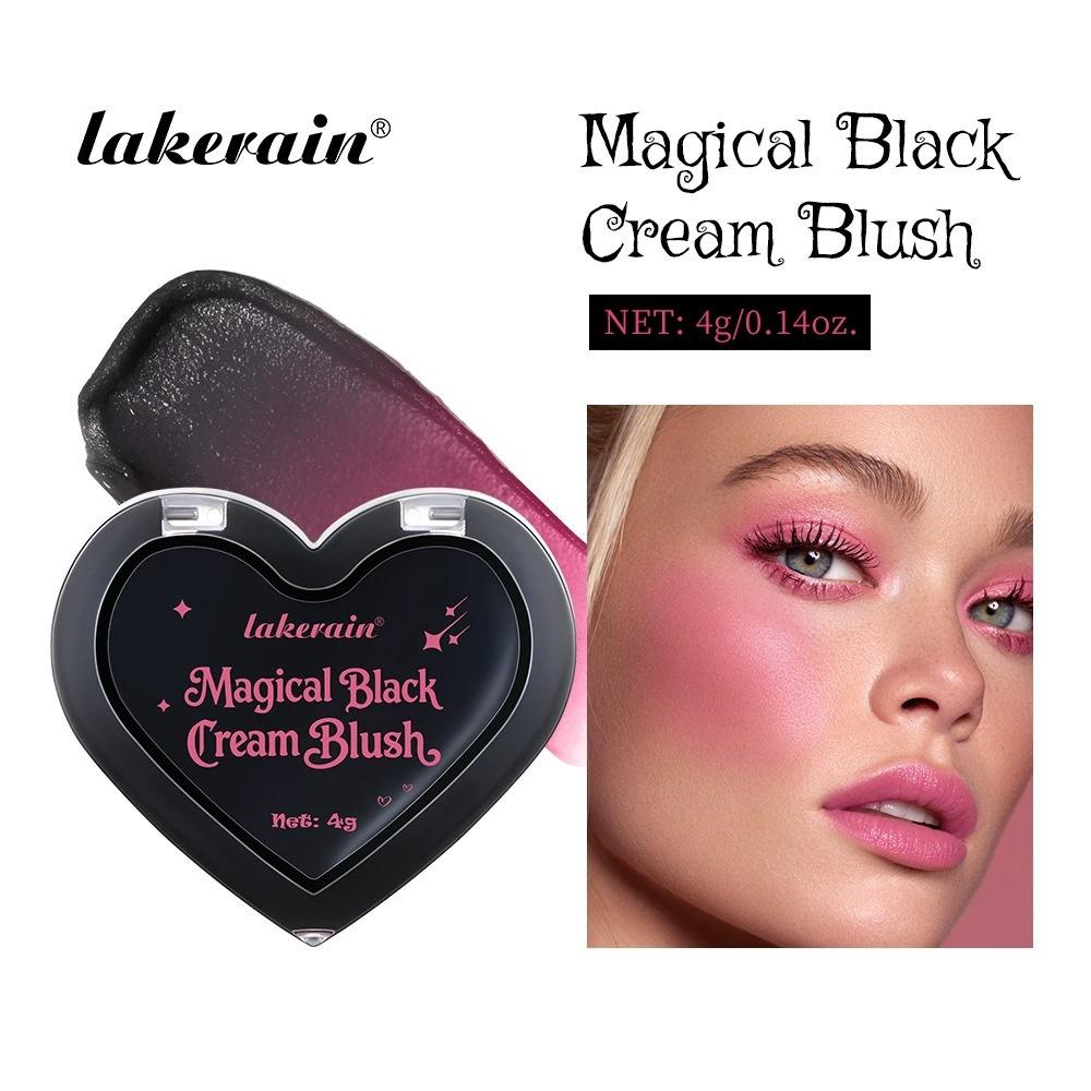 

Magical Black Cream Blush PH Color Changing for Cheeks Lips Shadow Natural Pink Blusher Moisturize Long Wearing Makeup Cosmetics
