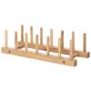 Fuji Boeki Bonheur Natural Wooden Dish Stand 94385