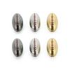 2pcs/lot 10x17mm Copper Rugby Beads Metal Loose Spacer Beads For Jewelry Making DIY Sports Style Bracelet Necklace Accessories