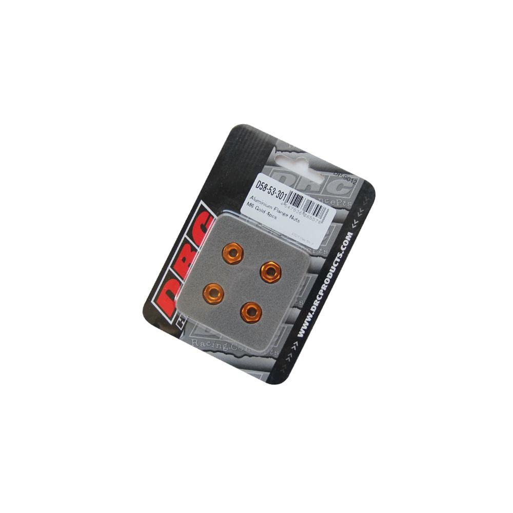 DRC Aluminum Flange Nut Gold M6 4 pieces F7824 (old золотой