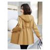 Frühlings- und Herbst-Dünner Windbreaker Damen Midilänge Neu Lässiger Westernstil Mantel Jacke