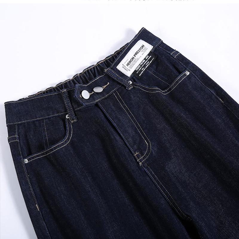 Damen Jeans Frühling und Herbst Denim Jeans Hohe Taille Lose Gerade Harlan Hosen
