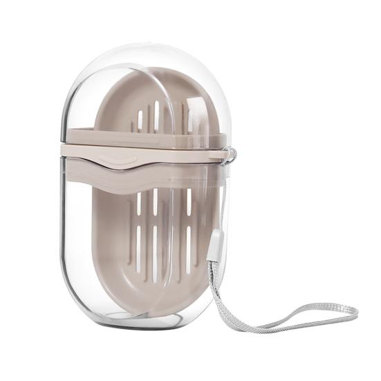 

Дорожный мыльница Прозрачный дизайн Компактный портативный герметичный держатель для мыла с крышкой Мыло