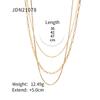 Retro Minimalist Unique High-end Gold-plated Cool Style Multi-layered Necklace for Women, A Niche Accessory for The Petite.