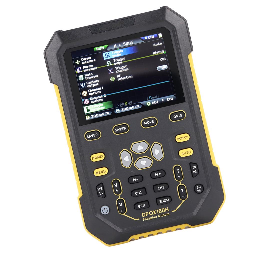 Osciloscop cu fosfor digital 2 canale 180MHz lățime de bandă Osciloscop portabil cu semnal