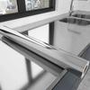 40cm Waterproof Metal Brushed Silver Wall Sticker Stainless Steel Kitchen Living Room Countertop Self-adhesive Wallpaper
