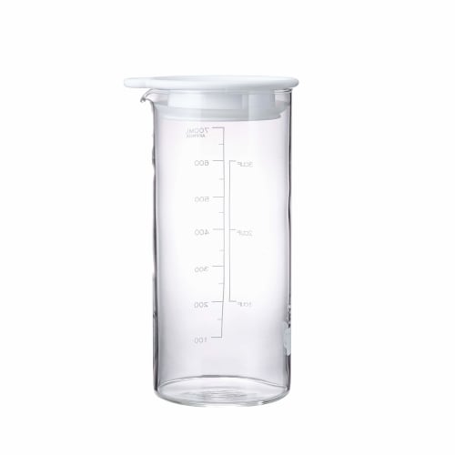 HARIO Vinegars Pickle Pot, 700ml, Pickle Storage Container, White, Made in Japan, VPP-700-W