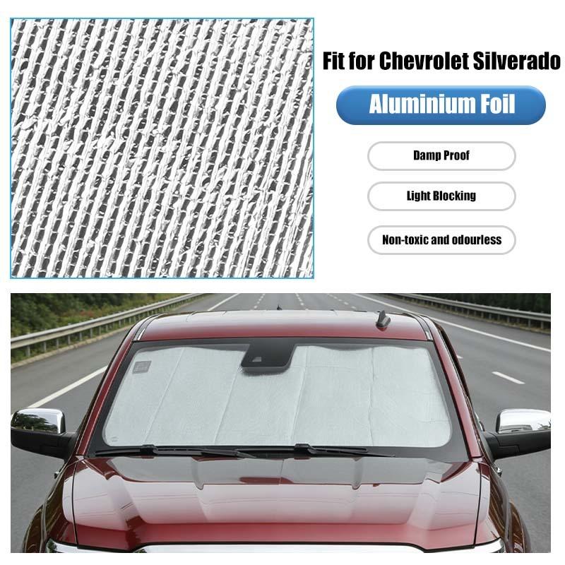 Car Windshield Sunshade Window Shade Foldable Sun Visor Cover Fit For Chevy Silverado For GMC-SIERRA 2014-2017 Car Interior Accessories