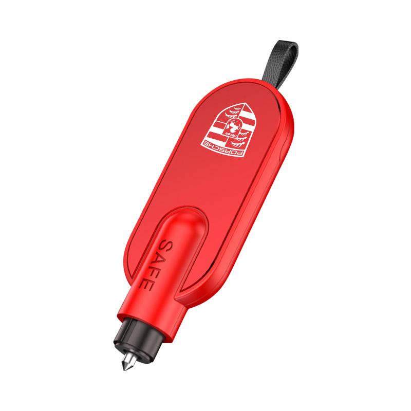 Car Safety Hammer Emergency Glass Window Breaker Escape Tool For Porsche 911 718 Taycan Panamera Cayenne Macan Boxster Cayman