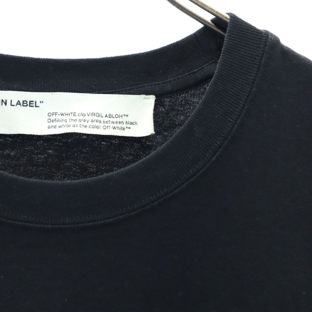 Off-White Back Print Short Sleeve T-shirt S Black Men's Used