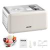 VEVOR Automatic Ice Cream Maker with Built-in Compressor, 2 Quart No Pre-freezing Gelato Maker, Electric Sorbet-Maker