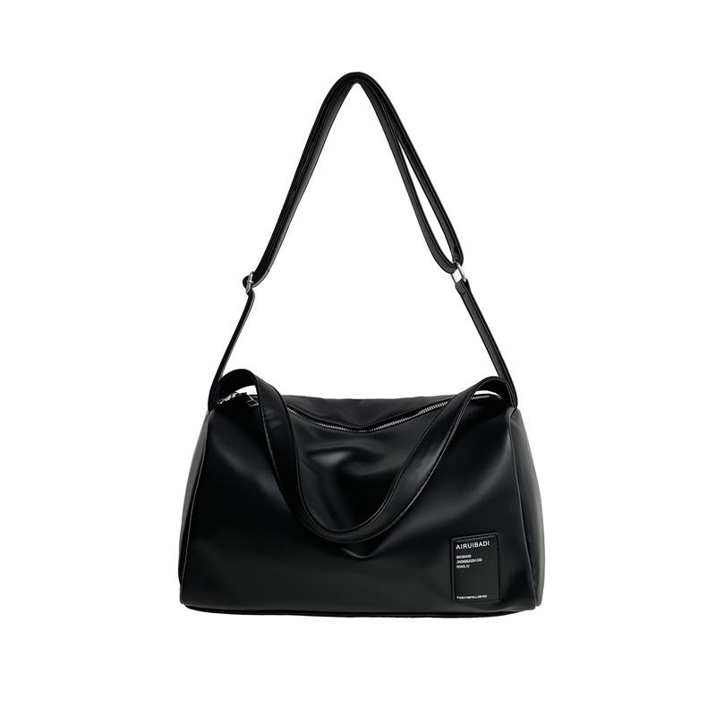 

Soft Bag with Soft Surface, Black High-end Feel, Hand-held Bill of Lading, Shoulder Crossbody Bag, Women s Simple and Casual чорний