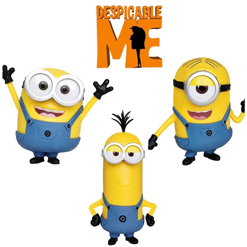 Despicable Me Minions Bob/kevin/stuart Toy Doll Model Action Figure For Kids No Toxic No Fading Perfect Cake Topper Home Decor