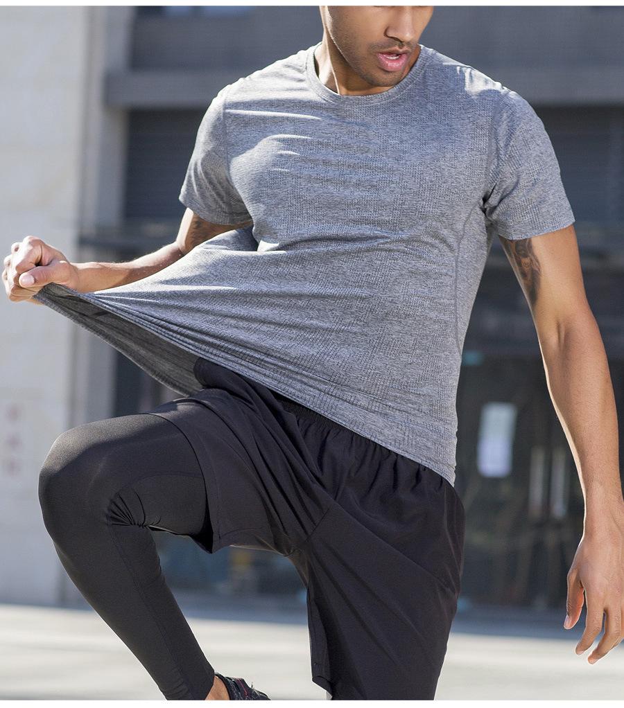 Men's Quick-Dry Loose Fit Outdoor Sports T-Shirt - Breathable Summer Short-Sleeve for Running and Basketball