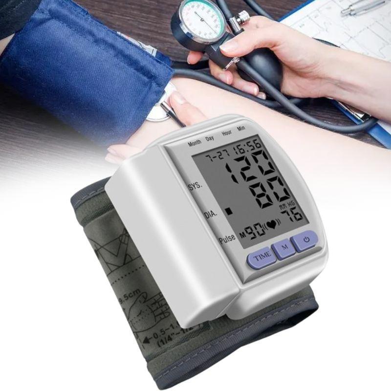 Pressure Blood Electronic Monitor Wrist Home Pressure Heart Rate Measurement