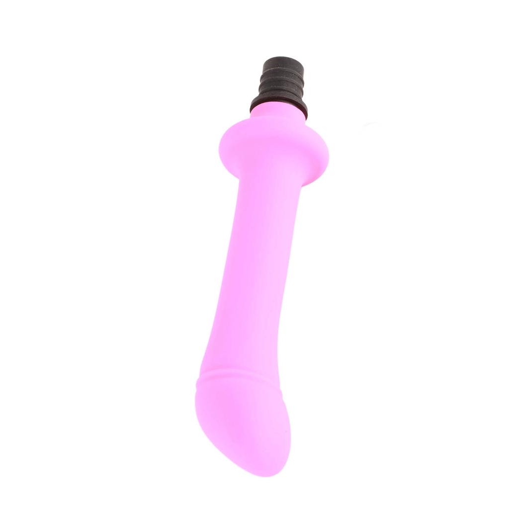 Silicone Fascia Massager Head Waterproof Glossy Surface Soft Muscle Massager Replacement Head Pink