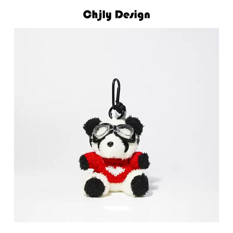 Baked Bear Bag Pendant Premium Plush Toy Doll Schoolbag Pendant Cute Keychain