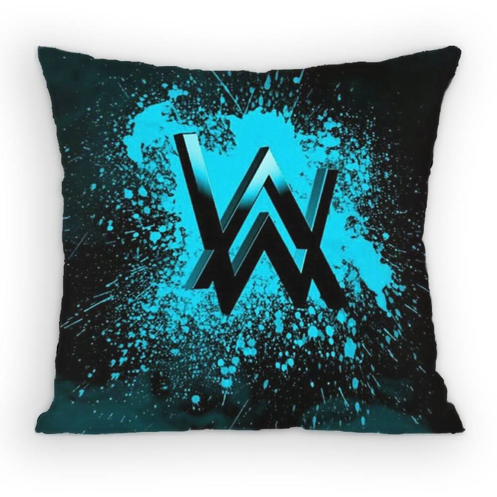 AAlan Walker DJ Pillow Case Sofa Living Room Bedroom Headboard Backrest Cushion Square Cushion Nap Time