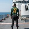 Royal Thai Marine Corps Logo Badge Camouflage T-Shirt Long Sleeve Shirt Undershirt Turtleneck Royal Thai Navy Flag Quick Dry Soldier Military Unisex