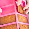 CASUAL PRODUCT Soule Nouveau Financier Cake Mold, 8 Cavities, Pink, Silicone Rubber, Baking Mold, Cake Mold, 8.5 x 4.2cm (1 Cavity)