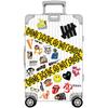 50 Waterproof Cartoon Warning Sign Decorative Stickers for Luggage, Scooter, or Computer.