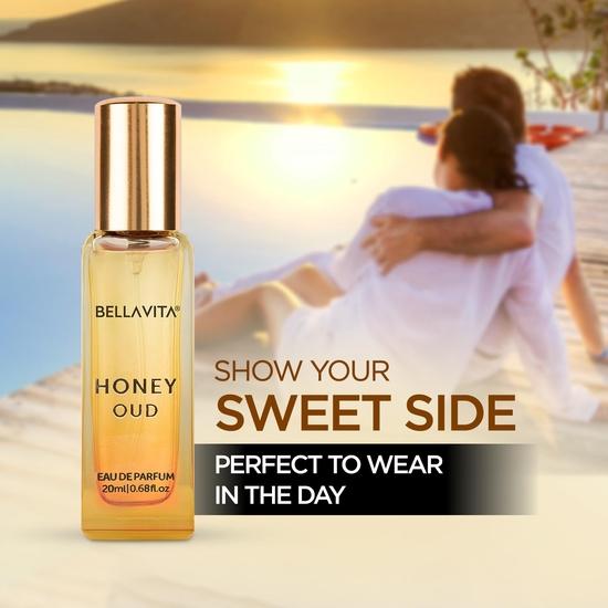 Bella Vita Luxury White Oud & Honey Oud Unisex Perfume Combo with Honey, Lemon & Patchouli , Pack of 2, 20 Ml Each