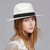 Cappello Fedora a Tesa Larga 100% Carta Estivo per Donna Cappello di Paglia da Sole per Spiaggia Cappellino Panama da Uomo con Fascia Nera