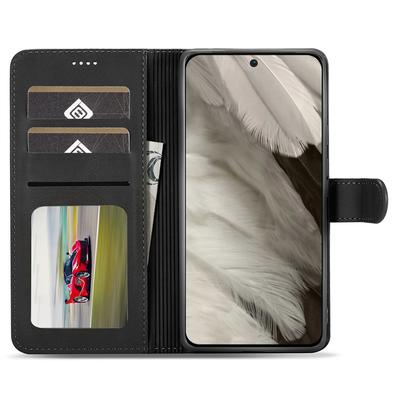 LC.IMEEKE For Google Pixel 8 PU Leather Folio Case Stand Wallet Calf Texture Phone Cover