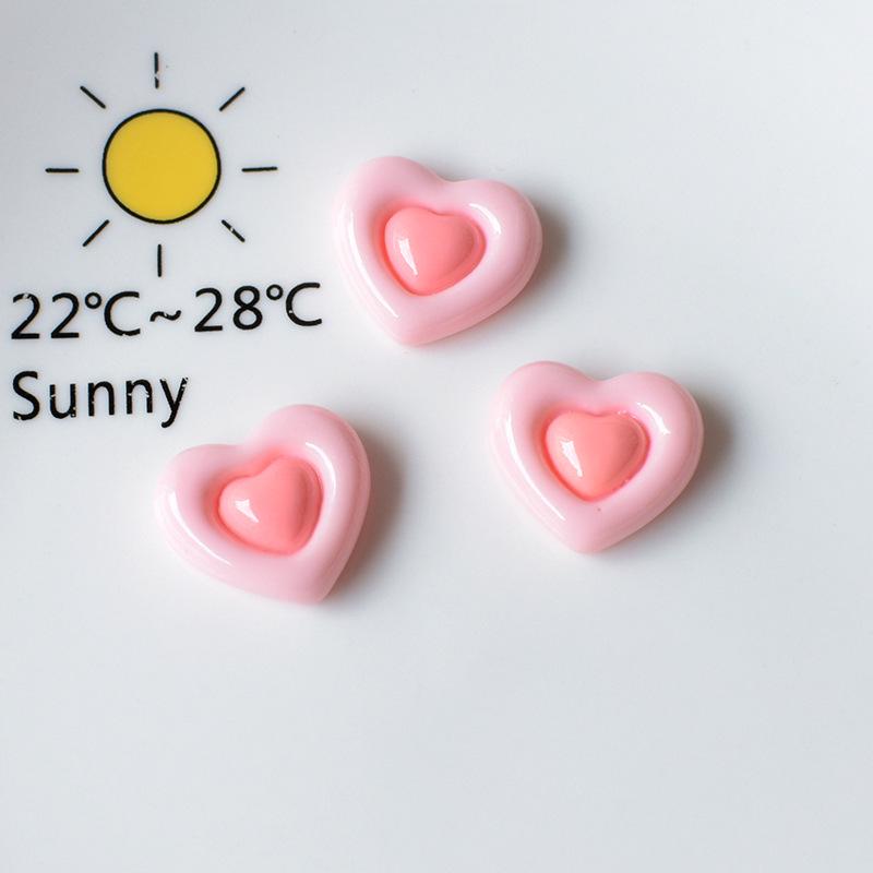 Love Star Double-Layer DIY Resin Accessories: Handmade Cream Style Hairpin & Mobile Case Decor